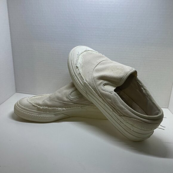 Adidas Nizza RF Slip-On  Bliss Sneakers Size 8.5 H05247 Sand White Canvas - Picture 1 of 9